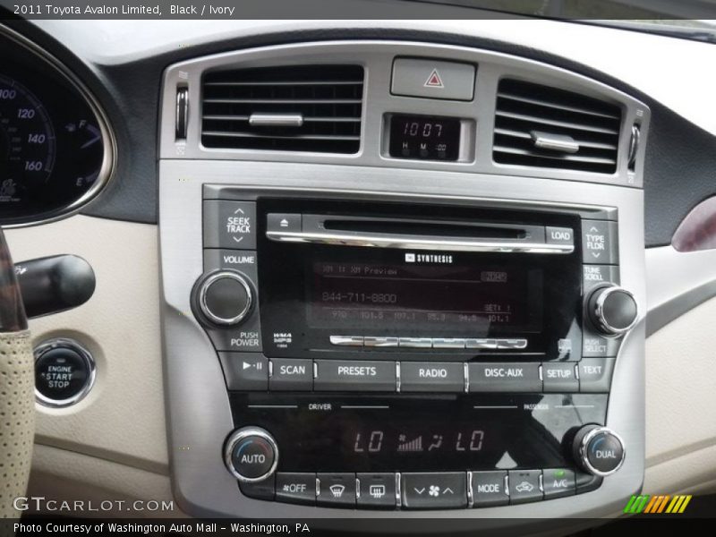 Black / Ivory 2011 Toyota Avalon Limited
