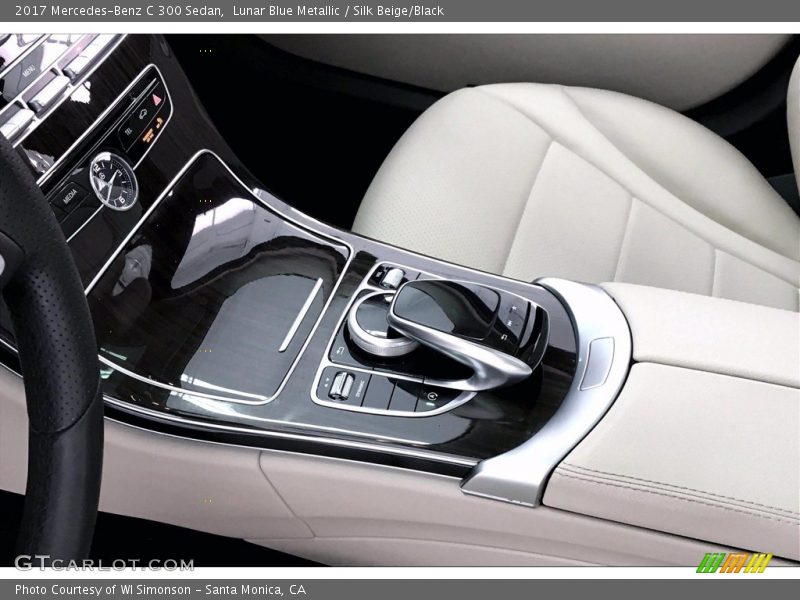 Lunar Blue Metallic / Silk Beige/Black 2017 Mercedes-Benz C 300 Sedan