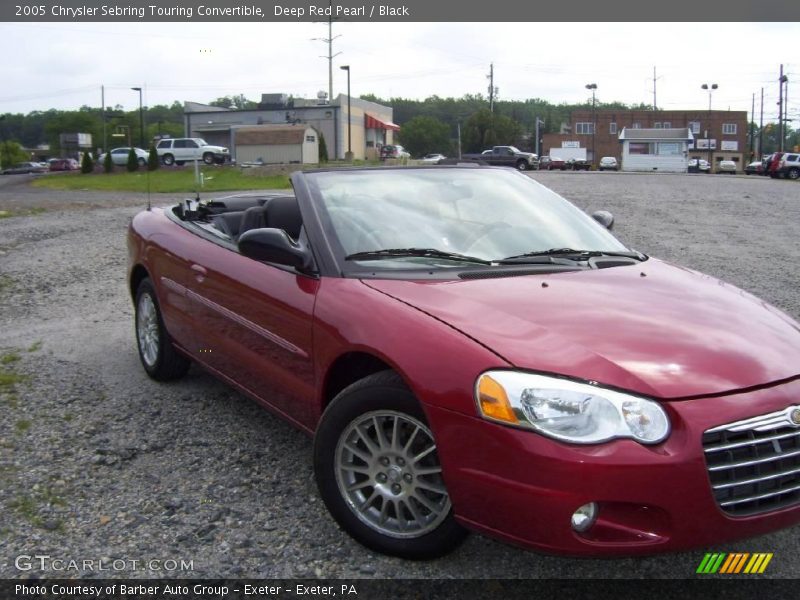 Deep Red Pearl / Black 2005 Chrysler Sebring Touring Convertible