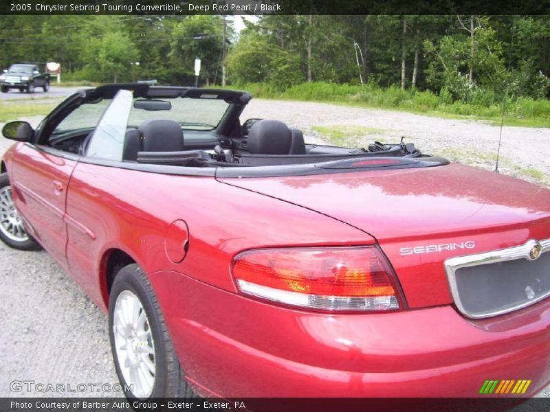 Deep Red Pearl / Black 2005 Chrysler Sebring Touring Convertible