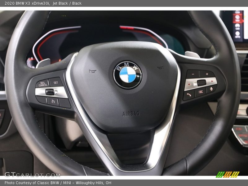 Jet Black / Black 2020 BMW X3 xDrive30i