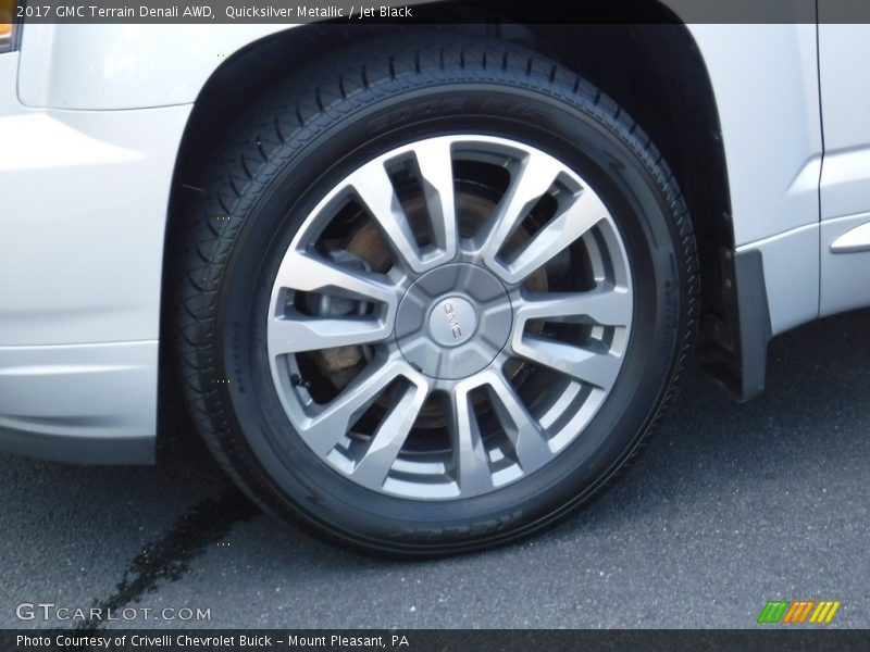 Quicksilver Metallic / Jet Black 2017 GMC Terrain Denali AWD