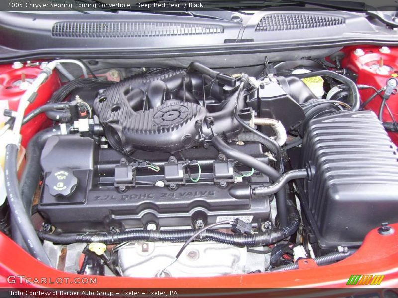 Deep Red Pearl / Black 2005 Chrysler Sebring Touring Convertible