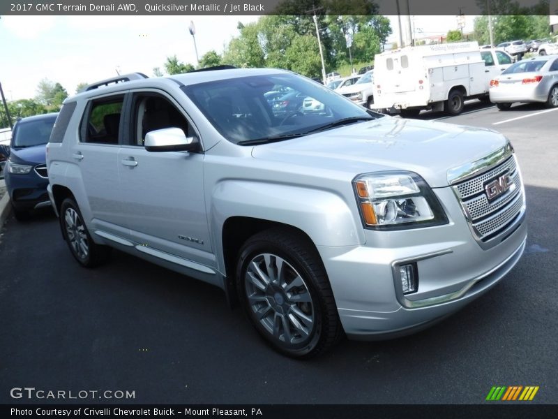 Quicksilver Metallic / Jet Black 2017 GMC Terrain Denali AWD