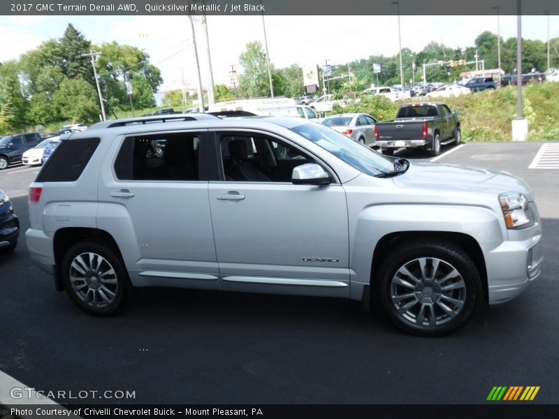 Quicksilver Metallic / Jet Black 2017 GMC Terrain Denali AWD
