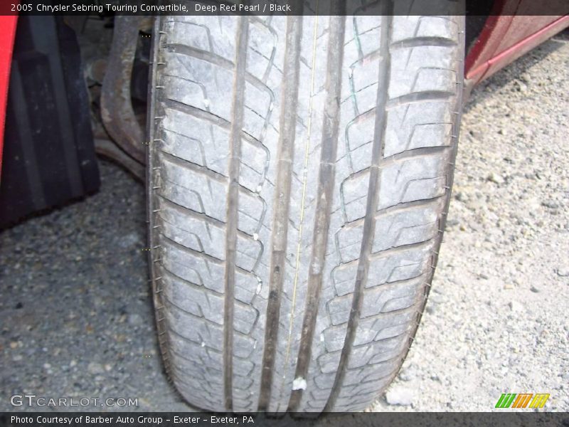 Deep Red Pearl / Black 2005 Chrysler Sebring Touring Convertible