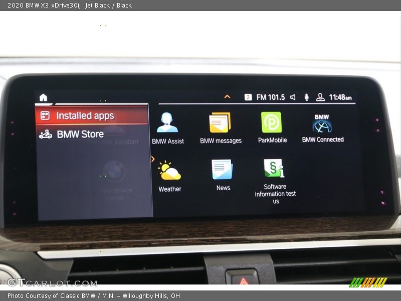 Jet Black / Black 2020 BMW X3 xDrive30i