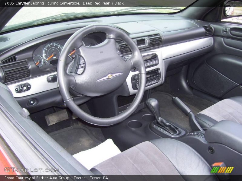 Deep Red Pearl / Black 2005 Chrysler Sebring Touring Convertible