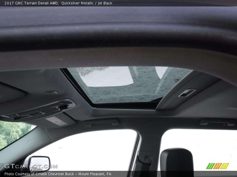 Quicksilver Metallic / Jet Black 2017 GMC Terrain Denali AWD