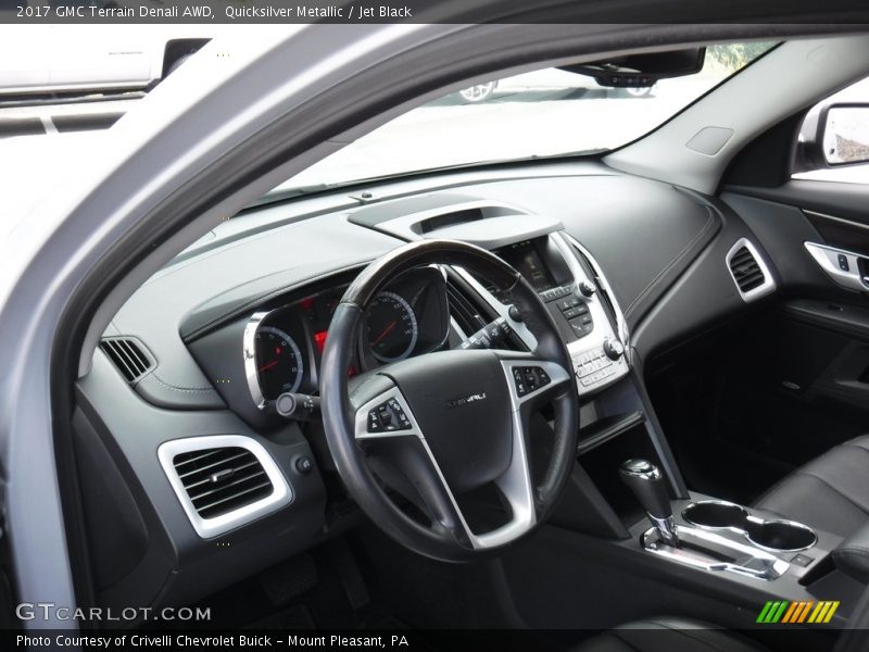 Quicksilver Metallic / Jet Black 2017 GMC Terrain Denali AWD