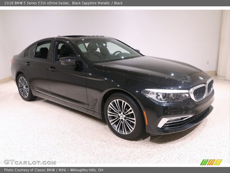 Black Sapphire Metallic / Black 2018 BMW 5 Series 530i xDrive Sedan