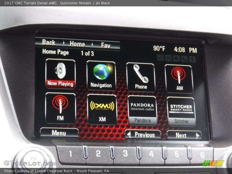 Quicksilver Metallic / Jet Black 2017 GMC Terrain Denali AWD