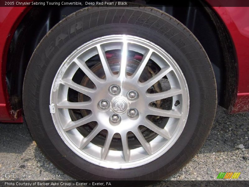 Deep Red Pearl / Black 2005 Chrysler Sebring Touring Convertible