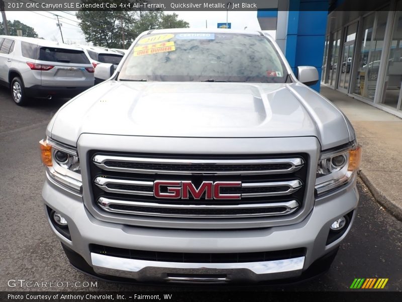  2017 Canyon SLE Extended Cab 4x4 All-Terrain Quicksilver Metallic