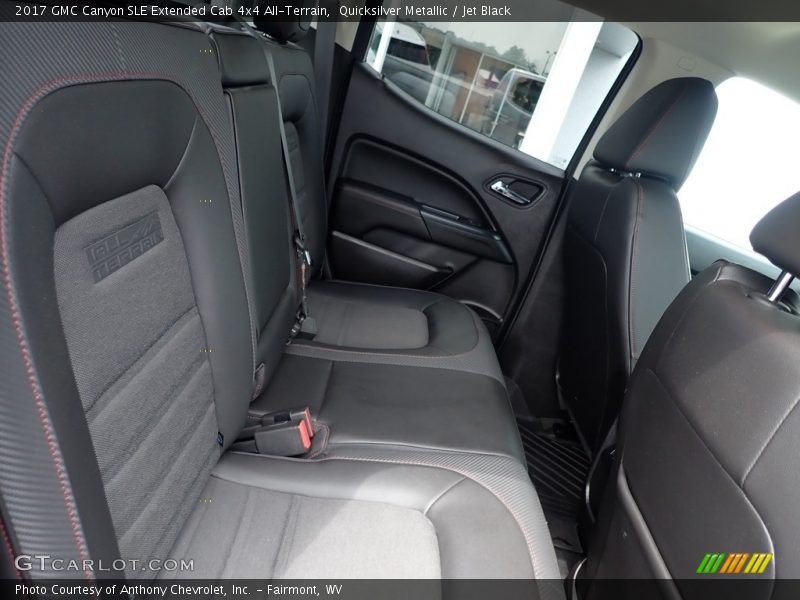 Rear Seat of 2017 Canyon SLE Extended Cab 4x4 All-Terrain