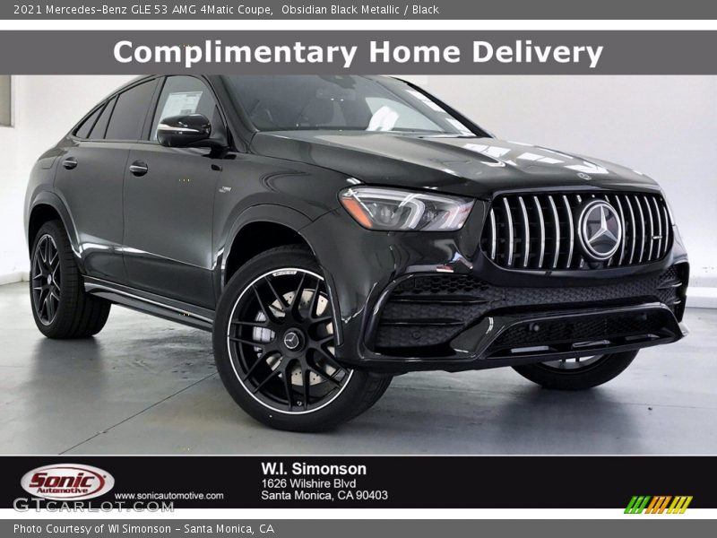 Obsidian Black Metallic / Black 2021 Mercedes-Benz GLE 53 AMG 4Matic Coupe