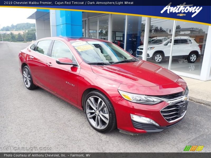 Cajun Red Tintcoat / Dark Atmosphere/Light Wheat 2019 Chevrolet Malibu Premier