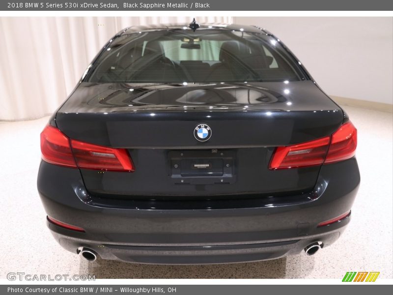 Black Sapphire Metallic / Black 2018 BMW 5 Series 530i xDrive Sedan