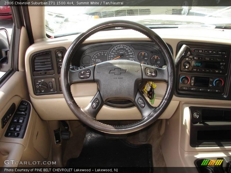 Summit White / Tan/Neutral 2006 Chevrolet Suburban Z71 1500 4x4