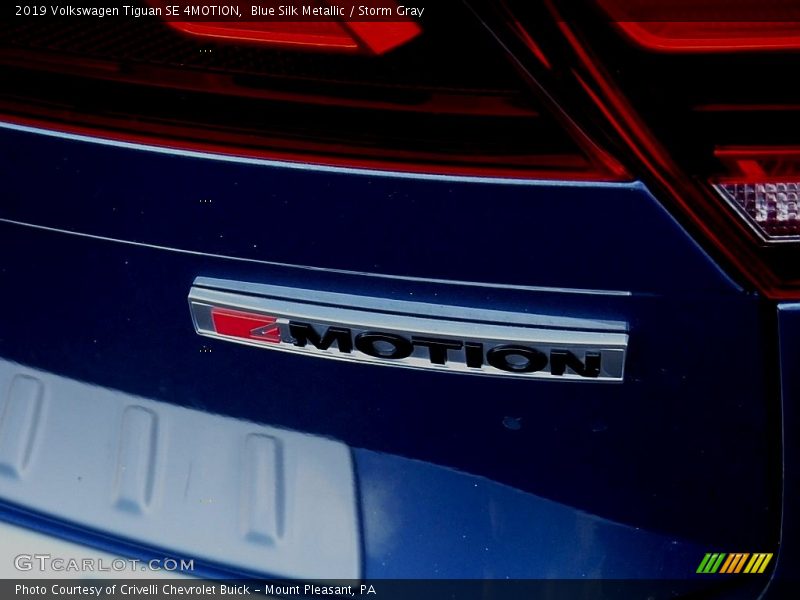 Blue Silk Metallic / Storm Gray 2019 Volkswagen Tiguan SE 4MOTION