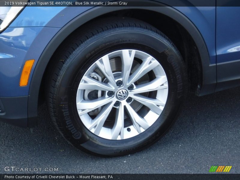 Blue Silk Metallic / Storm Gray 2019 Volkswagen Tiguan SE 4MOTION