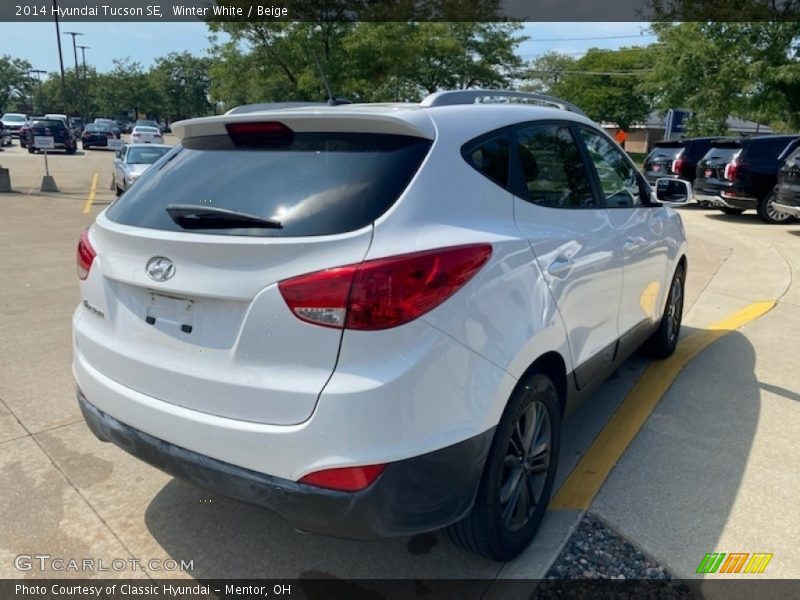 Winter White / Beige 2014 Hyundai Tucson SE