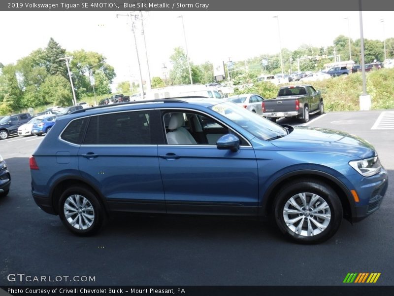 Blue Silk Metallic / Storm Gray 2019 Volkswagen Tiguan SE 4MOTION