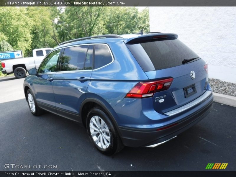 Blue Silk Metallic / Storm Gray 2019 Volkswagen Tiguan SE 4MOTION