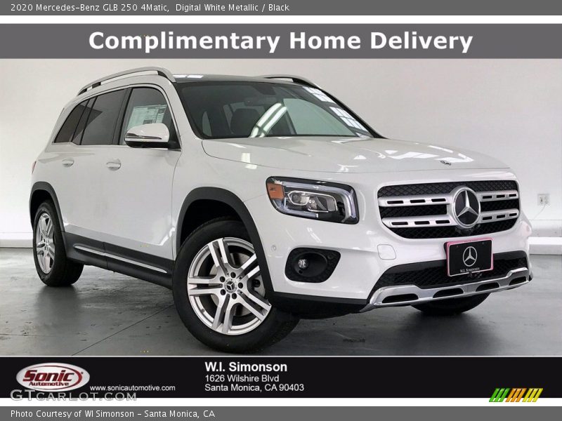 Digital White Metallic / Black 2020 Mercedes-Benz GLB 250 4Matic