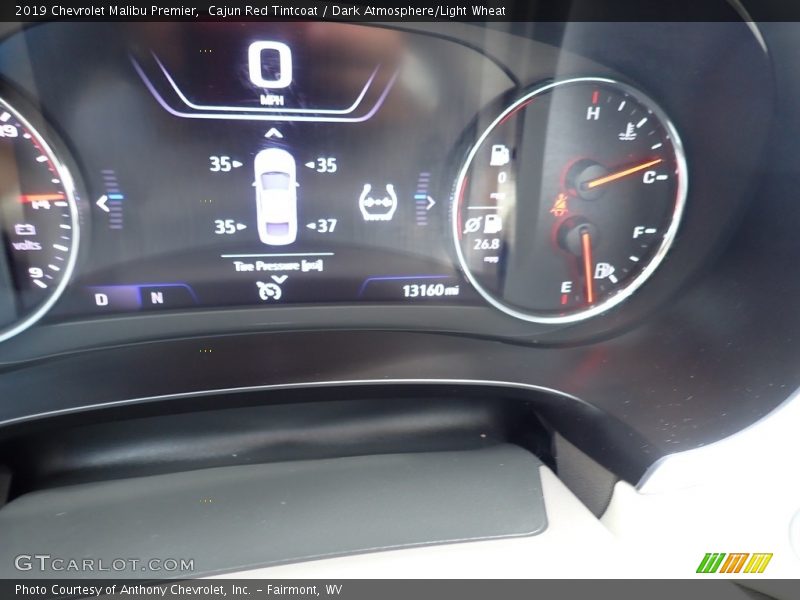 Cajun Red Tintcoat / Dark Atmosphere/Light Wheat 2019 Chevrolet Malibu Premier