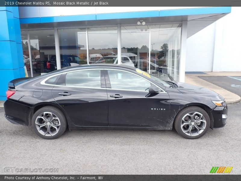 Mosaic Black Metallic / Jet Black 2019 Chevrolet Malibu RS