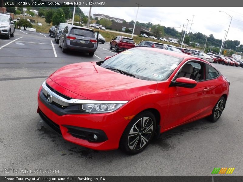 Rallye Red / Black/Ivory 2018 Honda Civic EX-T Coupe