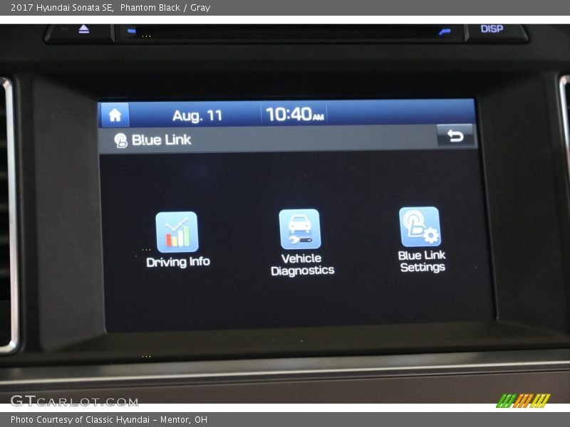 Phantom Black / Gray 2017 Hyundai Sonata SE