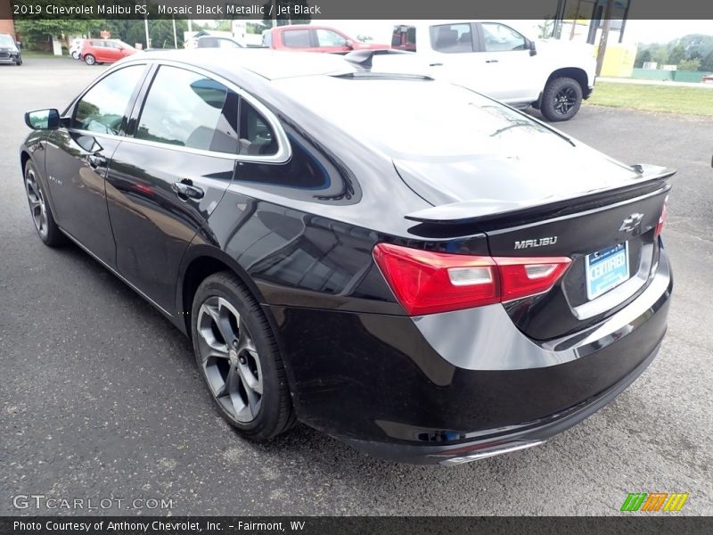 Mosaic Black Metallic / Jet Black 2019 Chevrolet Malibu RS