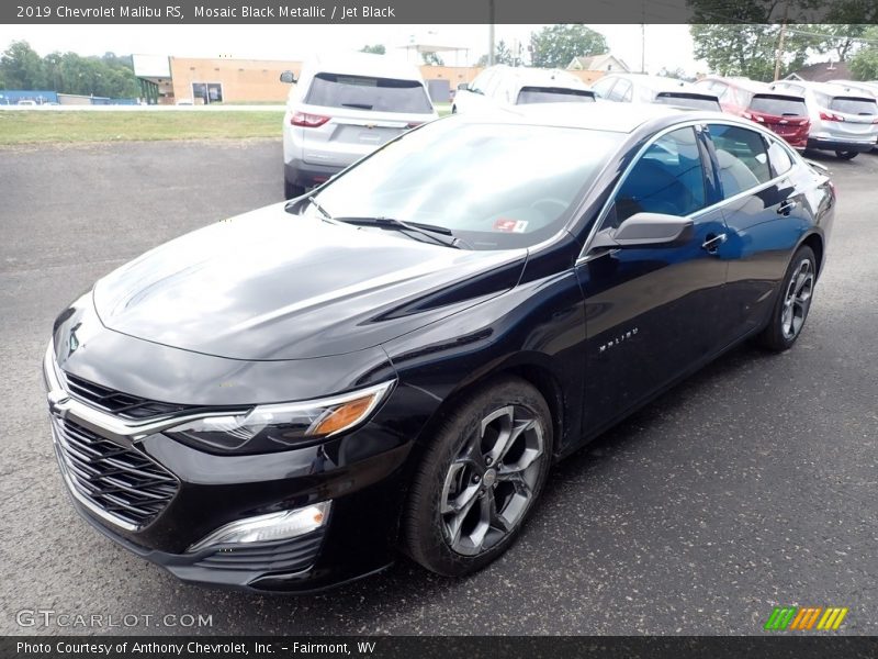 Mosaic Black Metallic / Jet Black 2019 Chevrolet Malibu RS
