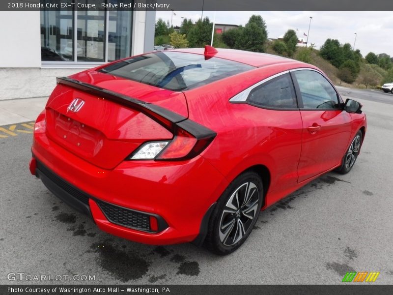 Rallye Red / Black/Ivory 2018 Honda Civic EX-T Coupe