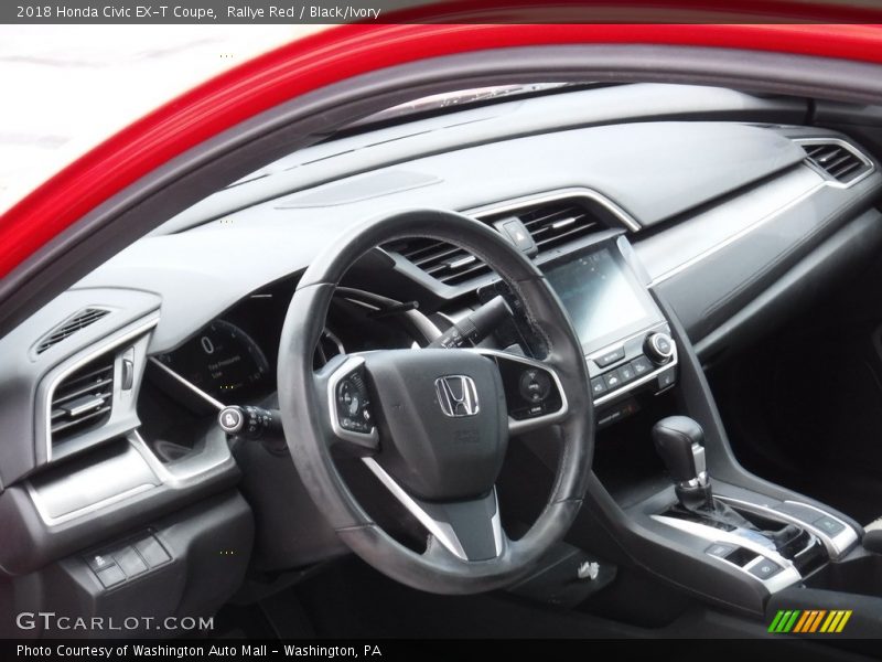 Rallye Red / Black/Ivory 2018 Honda Civic EX-T Coupe