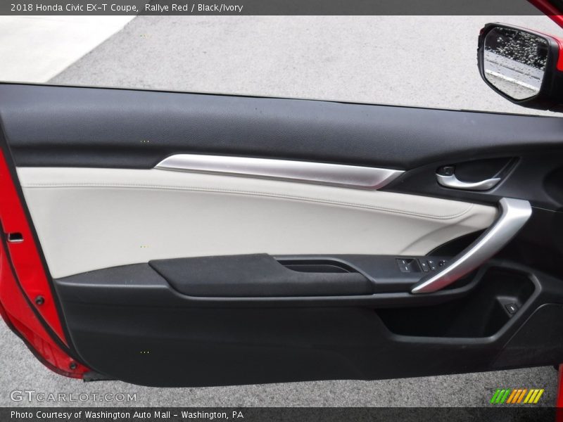Rallye Red / Black/Ivory 2018 Honda Civic EX-T Coupe