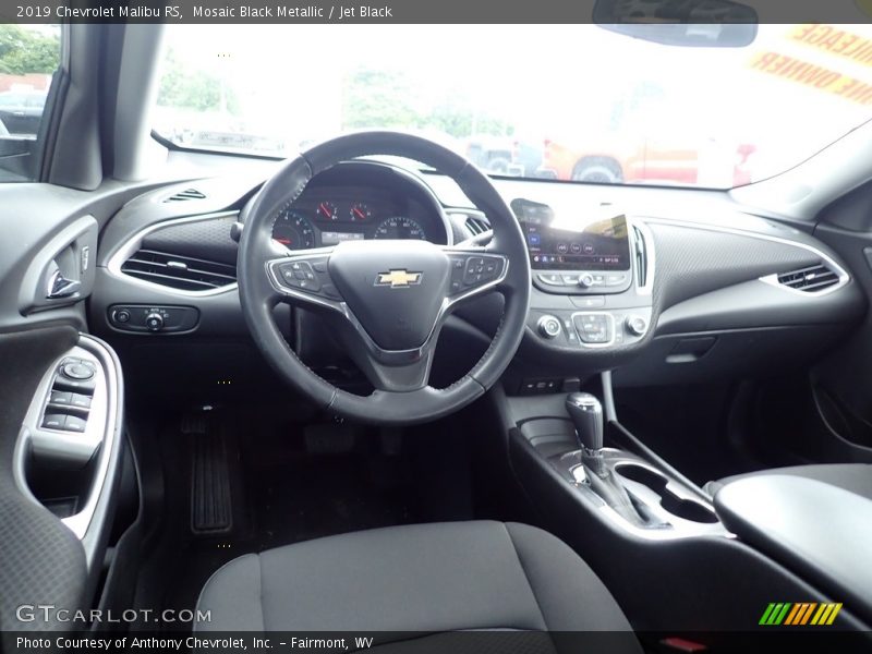 Mosaic Black Metallic / Jet Black 2019 Chevrolet Malibu RS