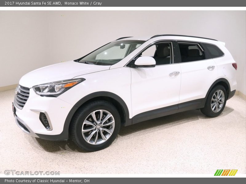  2017 Santa Fe SE AWD Monaco White