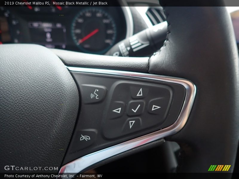 Mosaic Black Metallic / Jet Black 2019 Chevrolet Malibu RS
