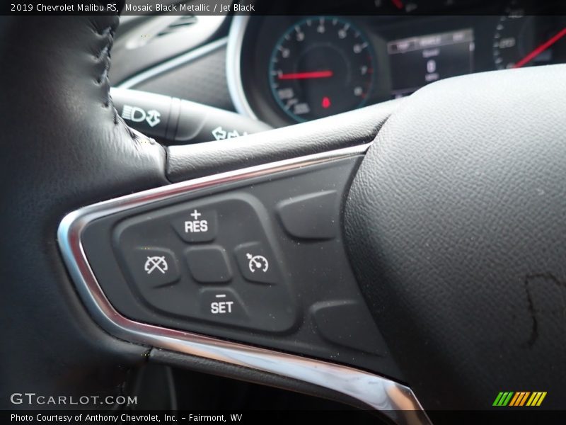 Mosaic Black Metallic / Jet Black 2019 Chevrolet Malibu RS