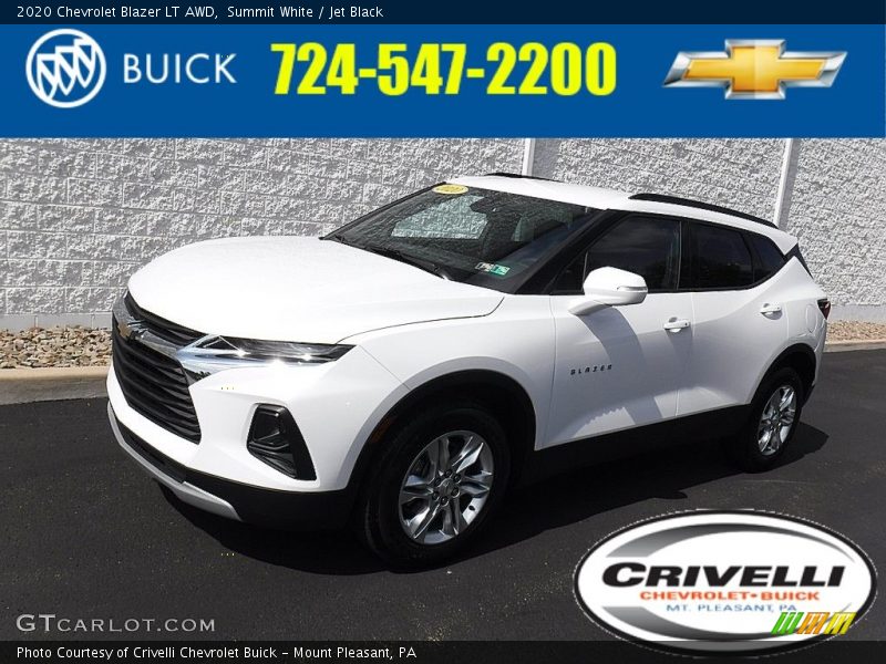 Summit White / Jet Black 2020 Chevrolet Blazer LT AWD