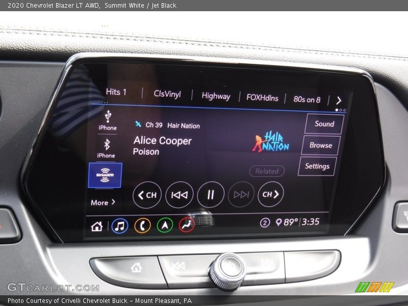 Summit White / Jet Black 2020 Chevrolet Blazer LT AWD