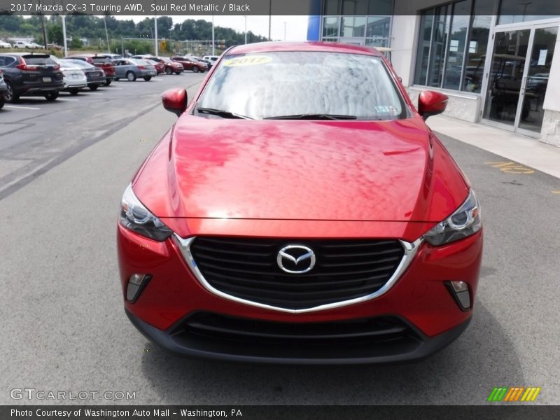 Soul Red Metallic / Black 2017 Mazda CX-3 Touring AWD