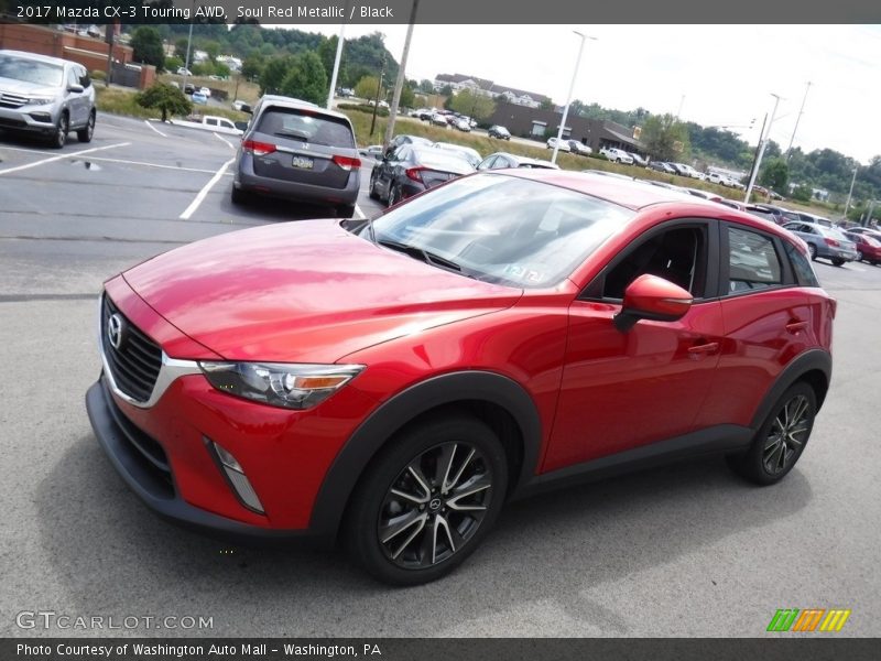 Soul Red Metallic / Black 2017 Mazda CX-3 Touring AWD