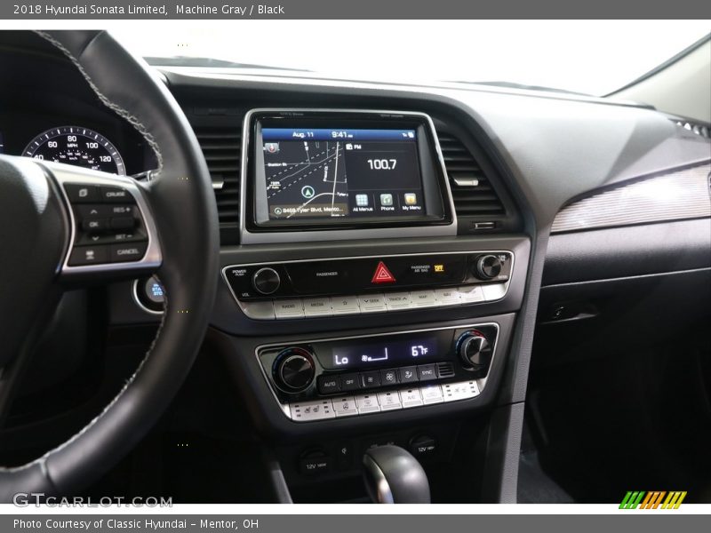 Machine Gray / Black 2018 Hyundai Sonata Limited