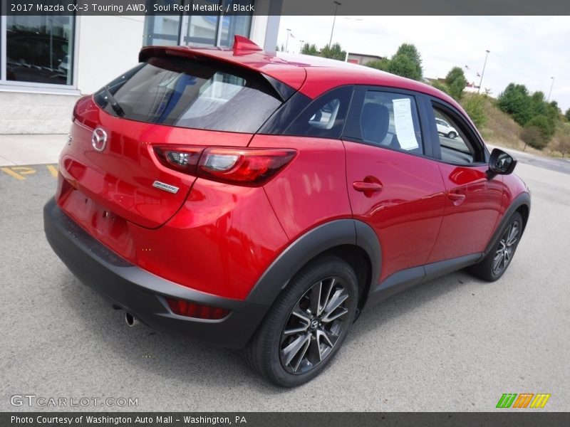 Soul Red Metallic / Black 2017 Mazda CX-3 Touring AWD