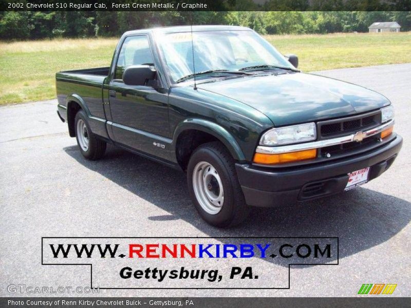 Forest Green Metallic / Graphite 2002 Chevrolet S10 Regular Cab