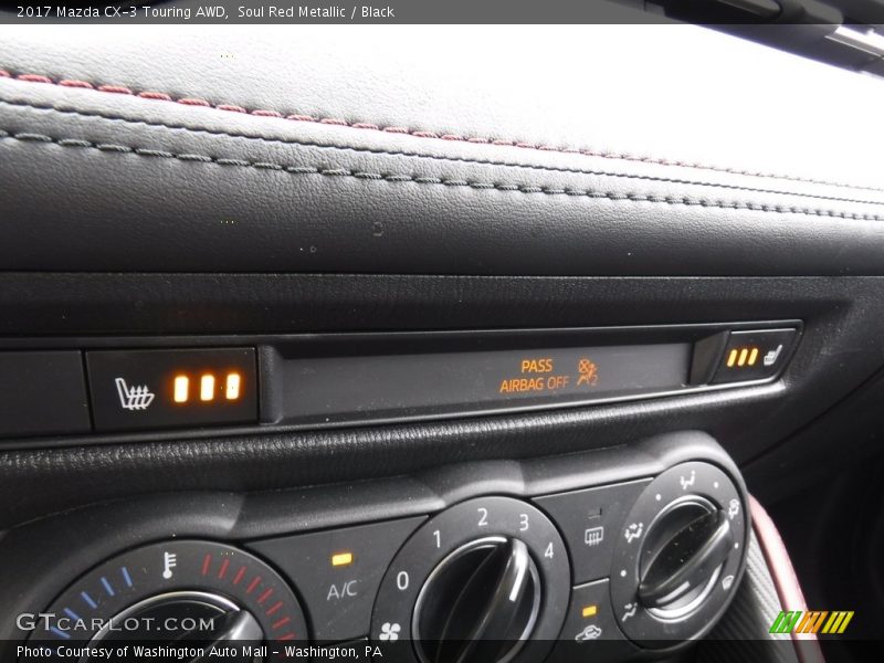 Soul Red Metallic / Black 2017 Mazda CX-3 Touring AWD